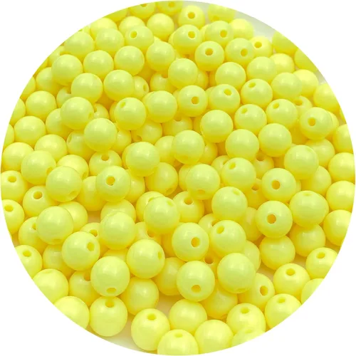 Miniatura 20 de 400 cuentas redondas de acrílico pastel de 0.315 pulgadas (0.315 in), cuentas espaciadoras de color caramelo, cuentas de resina de plástico para 306