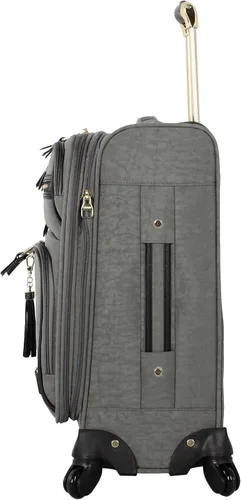 Miniatura 2 de Steve Madden Colección de equipaje de diseñador Maleta ligera y expandible para hombres y mujeres Bolsa de transporte duradera de 20 pulgadas