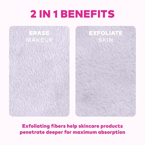 Miniatura 6 de El juego original de MakeUp Eraser de 7 días, borra todo el maquillaje con solo agua, incluyendo rímel impermeable, delineador, base, lápiz labial
