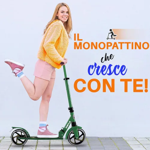 Miniatura 8 de Hurtle Renegade Kick Scooter for Kids, Teenagers & Adults - 2-Wheel Folding Scooter with Adjustable T-Bar Handlebar - Alloy Anti-Slip Deck Camouflaje