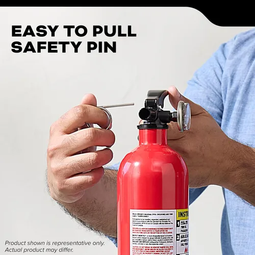 Miniatura 11 de Kidde Extintor de fuego de grado comercial para oficina, escuelas, recargable 1A10BC Extintor recargable y reutilizable para pequeños incendios