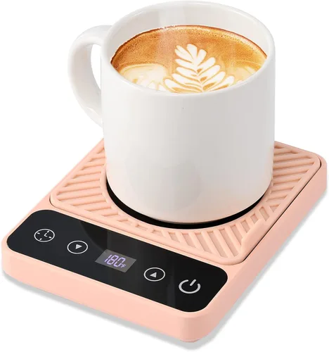 Miniatura 8 de Calentador de tazas – Calentador eléctrico de taza de café con temporizador, calentador de taza de café para escritorio apagado automático, control