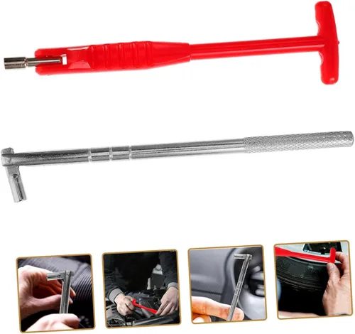 Miniatura 4 de Abaodam 4pcs Valve Stem Removal Tool and Valve Core Remover Set for Car and Motorcycle with 6# 7# Tire Repair Equipment