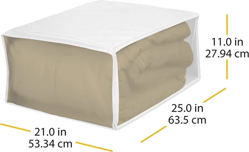 Miniatura 3 de Whitmor 5003-09, bolsa para cobija., Blanco, 1