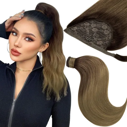 Miniatura 25 de Loxxy Extensiones de cabello con alambre, color negro natural, 14 pulgadas, 2.65 oz, 100% cabello humano real, extensión de cabello invisible