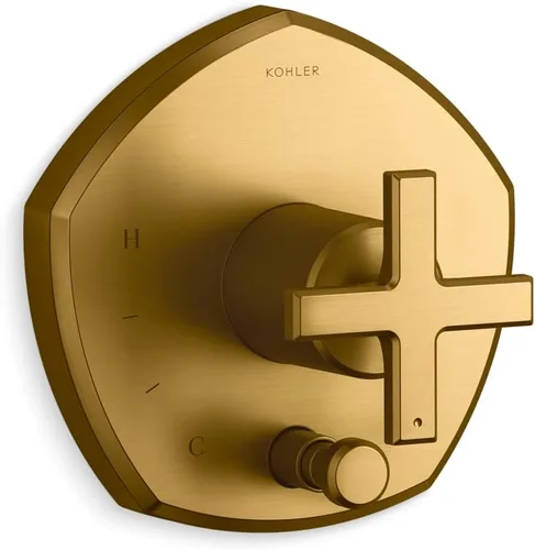 Miniatura 16 de KOHLER K- TS27043-3-BV Occasion™ RITE-TEMP VALVE TRIM, vibrante bronce cepillado