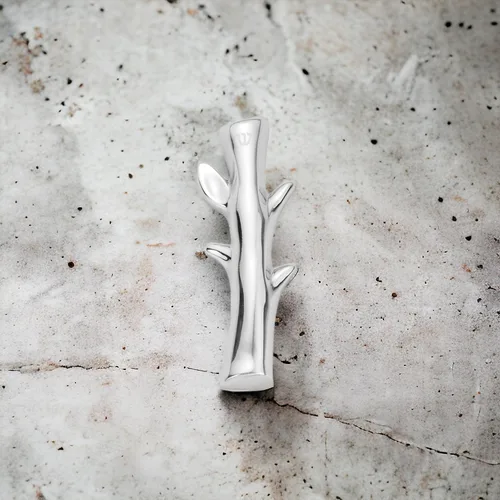 Miniatura 3 de Mezuzah Nambé Tree of Life - Estuche de aleación de 5 pulgadas con diseño de árbol simbólico, acento contemporáneo y atemporal de Judaica
