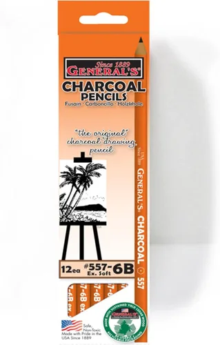 Miniatura 5 de General's - Paquete de lápices de carbón: 2B mediano, 4B suave, 6B extra suave, serie 557, 12 lápices cada caja, total de 36 lápices para clases