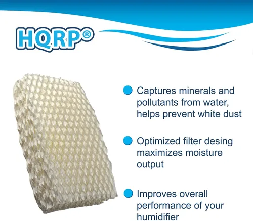 Miniatura 3 de HQRP Filtro de mecha humidificador compatible con ProCare PCCM-832N PCCM-840 Humidificador de niebla fría, AC813 PCWF813 PCWF813 PCWF813-24 repuesto