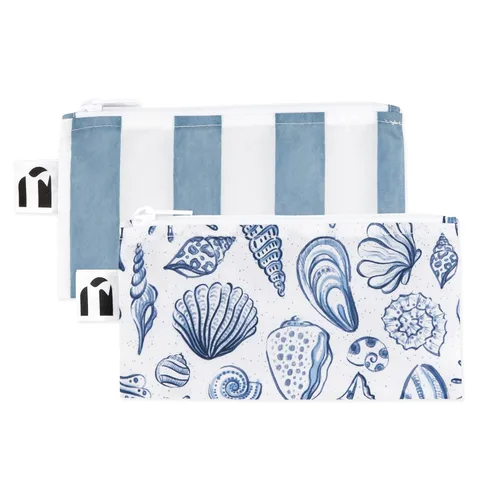 Miniatura 16 de Bumkins Bolsas de aperitivos reutilizables, para el almuerzo escolar de niños y para adultos, tela lavable, bolsa de tela impermeable