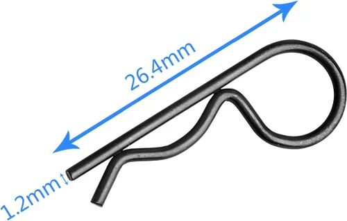 Miniatura 9 de HobbyPark Tijeras de corte de cuerpo a control remoto, escariador de cuerpo RC y clips de cuerpo RC de 0.047 in con pestañas de tracción para escala