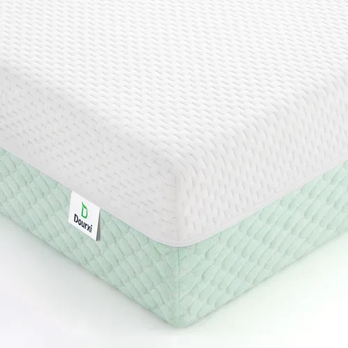Miniatura 11 de Dourxi Colchón para cuna, colchón cómodo de espuma viscoelástica de doble cara, colchón de triple capa transpirable de primera calidad para bebés