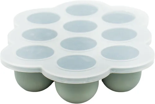 WeeSprout - Bandeja de silicona para congelar alimentos para bebés con tapa de clip, recipiente de almacenamiento perfecto para alimentos caseros de