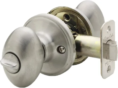 Miniatura 13 de Copper Creek EK2030PS - Pomo de puerta en forma de huevo, función de privacidad, 1 unidad, acabado pulido inoxidable inoxidable pulido