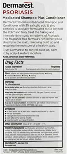 Miniatura 7 de Dermarest Champú y acondicionador medicado para la psoriasis, sin perfume, probado por dermatólogos, 8 onzas líquidas (paquete de 2)