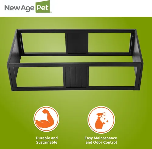 Miniatura 8 de New Age Pet ECOFLEX - Apilador Mojave grande negro para hábitats de reptiles 10 años de garantía limitada del fabricante Diseño apilable, se