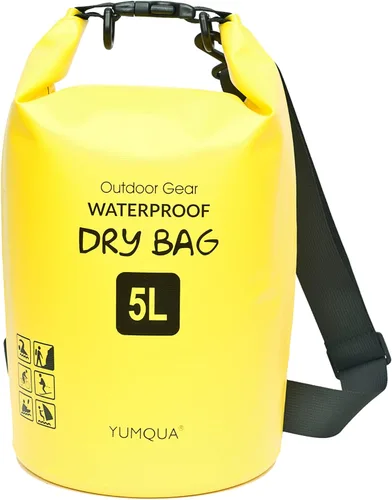 Miniatura 19 de YUMQUA Bolsas secas impermeables 5L/10L/20L/30L/40L para mujeres y hombres, bolsa seca flotante enrollable bolsa de almacenamiento impermeable