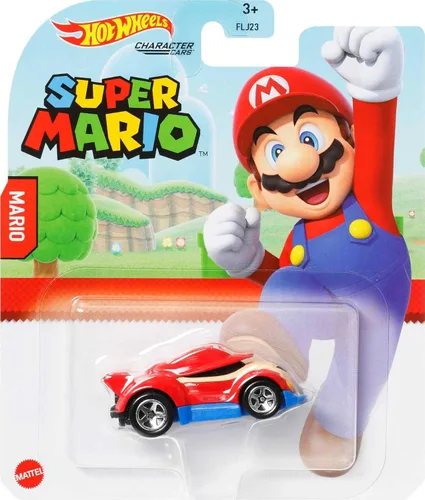 Miniatura 2 de Hot Wheels - Automóvil de personajes de Super Mario, vehículo 1/7
