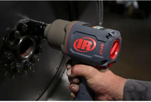 Miniatura 19 de Ingersoll Rand 2146Q1MAX Llave de impacto neumática de transmisión de 3/4 pulgadas con diseño silencioso de empuñadura de pistola y par de torsión