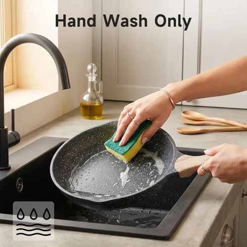 Miniatura 7 de JEETEE Juego de 36 ollas y sartenes antiadherentes, juego de utensilios de cocina no tóxicos, juego de cocina de inducción saludable con plancha