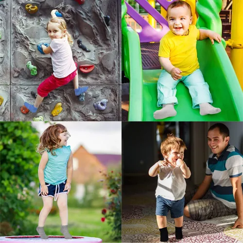 Miniatura 5 de Tphon Non Slip Toddler Socks 12 Pairs Infant Baby Kids Grip Socks for Boy Girls Anti Skid Ankle Socks for 0-7 Year Children