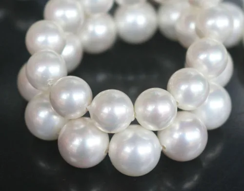 Miniatura 3 de Adabele 1 hebra AAA Grado 10mm Cuentas sueltas redondas de perla natural de concha de agua dulce Madreperla Nacre 38 cm (Perla Blanca) para hacer