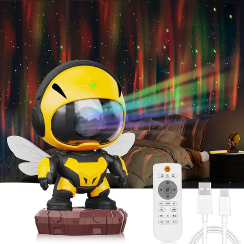 Juguetes de regalo de Navidad: proyector de luz nocturna de galaxia de estrellas con lámpara LED colorida para dormitorios, proyector de galaxia de