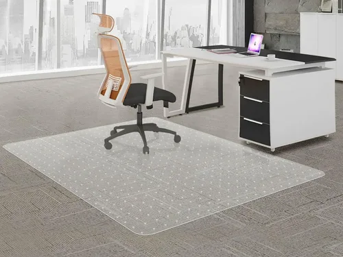 Miniatura 16 de Tapete para silla de oficina para suelo de madera dura, 48 x 36 pulgadas, protector de suelo transparente para silla de oficina, alfombrilla