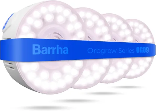 Miniatura 24 de Barrina Orbgrow OG09 Puck - Luz LED de crecimiento, 5000K 9W (equivalente a 135 vatios), luces de plantas para plantas de interior de espectro