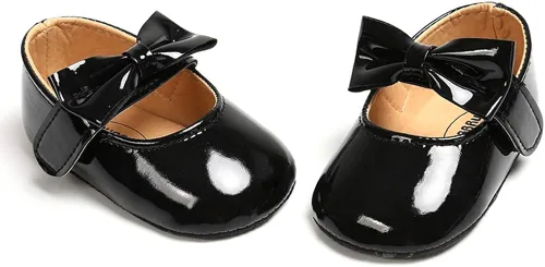 Mocasines para bebé de princesa brillante Mary Jane vestidos zapatos de primera calidad ligeros suela suave zapatos para cuna zapatos para niños