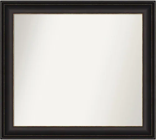 Miniatura 224 de Amanti Art Espejo de baño de bronce para sobre el fregadero, 24 x 24 pulgadas, espejo cuadrado de bronce Lara para tocador, marco de madera