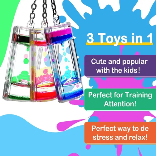 Miniatura 3 de Liquid Motion Bubbler - Juguetes sensoriales fascinantes - Llaveros antiestrés para regalos y recuerdos de fiesta