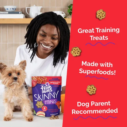 Miniatura 3 de Fruitables Skinny Mini golosinas para perros, golosinas saludables de batata para perros, bajas en calorías y deliciosas, para entrenamiento