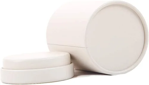 Miniatura 6 de Caja de lata pequeña con tapas herméticas para almacenamiento de café, té, dulces, almacenamiento de hojas sueltas, té, 5 unidades (blanco, M)