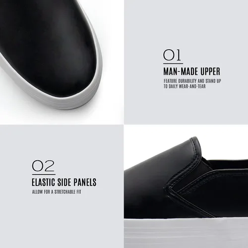 Miniatura 4 de JABASIC Mocasines de plataforma sin cordones para mujer zapatos casuales cómodos