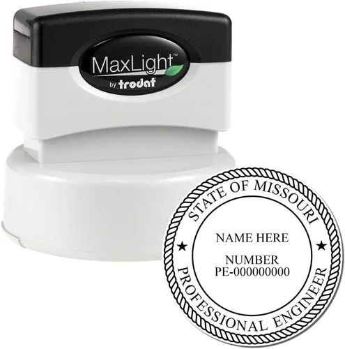 Miniatura 2 de MaxLight - Sello de ingeniería de Missouri de pretinta, aprobado por la tabla, sello de polietileno para ingenieros de Missouri, tamaño 1-3/4