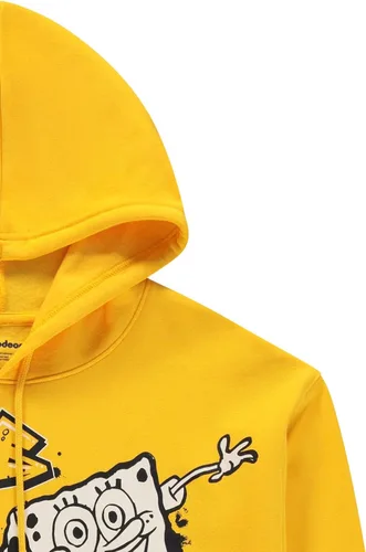 Miniatura 4 de Nickelodeon Sudadera clásica con capucha de Bob Esponja para hombre, diseño de Bob Esponja, Patrick & Krusty Krab