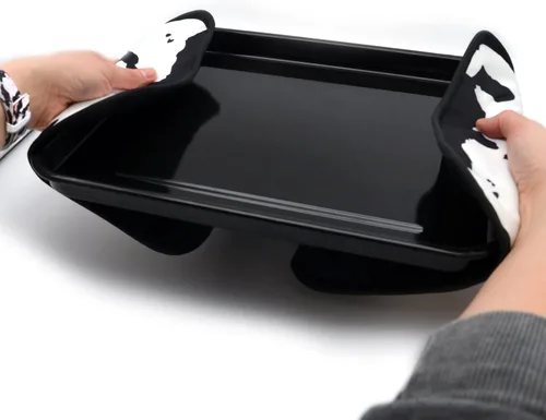 Miniatura 3 de Juego de 4 soportes para ollas extragrandes con estampado de vaca, agarraderas y almohadillas calientes para cocina con estampado de vaca