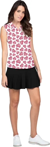 Miniatura 2 de IBKUL Athleisure Wear - Polo sin mangas con protección solar UPF 50+ Icefil Cooling Scribble Hearts Print 14489