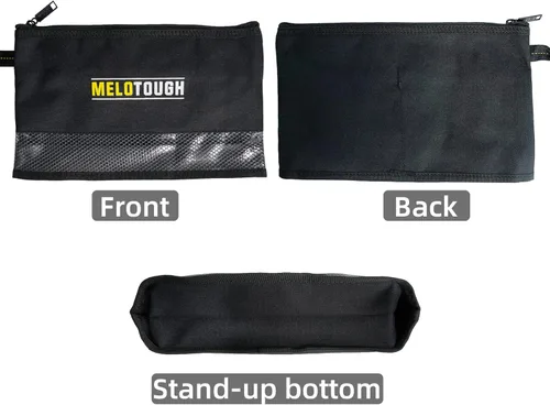 Miniatura 6 de MELOTOUGH Bolsa pequeña para herramientas con cremallera, bolsa de herramientas pequeña con cremallera, bolsa organizadora de almacenamiento