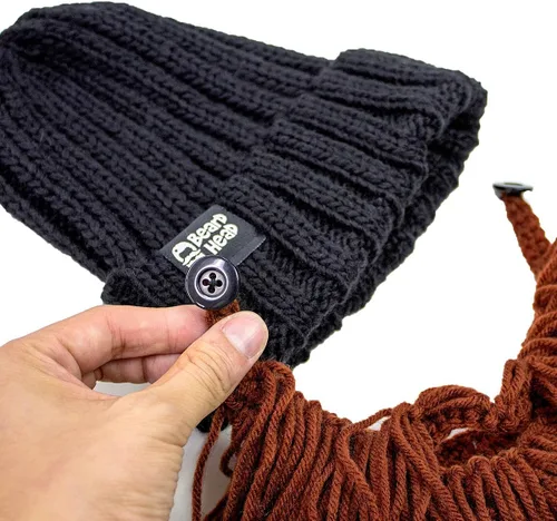 Miniatura 4 de Beard Head Viking Looter - Casco de punto original hecho a mano y barba extraíble