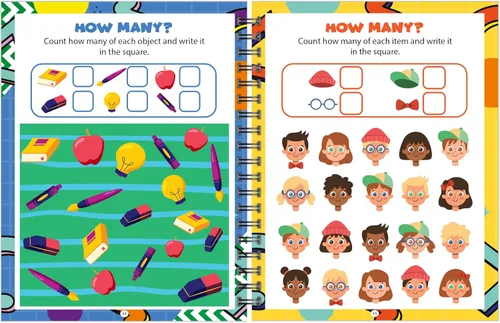 Miniatura 6 de Channie's Libro de actividades de borrado en seco de pre-K, libro de ejercicios preescolar con divertidas actividades educativas de aprendizaje