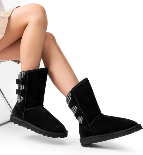Miniatura 6 de DREAM PAIRS - Botas modernas para nieve de media caña para mujer