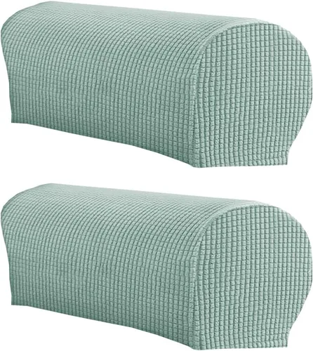 Miniatura 25 de LINGXIYA Funda de Reposabrazos de Terciopelo Suave y Elástico, Fundas para Reposabrazos de Sillas/Sofas, Fundas para Brazos de Sofá, Protector