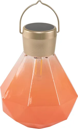 Miniatura 6 de Allsop Luz de gemas – LED solar para exteriores – Vidrio soplado a mano – Impermeable con marco fácil de colgar (leche)