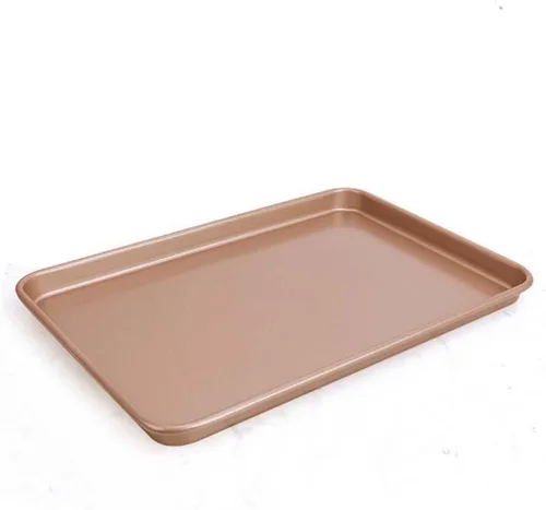 Miniatura 2 de CAN_Deal Bandeja antiadherente para hornear de 13 pulgadas, ideal para hacer galletas, asar, turrón