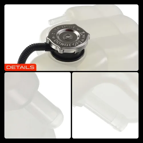 Miniatura 9 de A-Premium Tanque de depósito de refrigerante del motor presurizado delantero con tapa y tubo compatible con Dodge 2009-2010 Journey 2.4L 3.5L