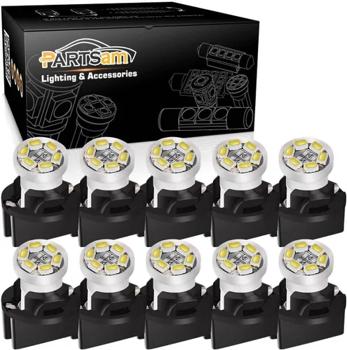 Miniatura 9 de Partsam T10 194 168 focos LED para tablero de instrumentos verdes con toma de bloqueo de giro, súper brillantes. Focos LED para panel