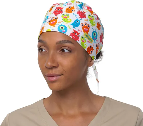 Miniatura 18 de Print Scrub Caps - Sombrero perfecto para enfermeras, médicos y EMTs..