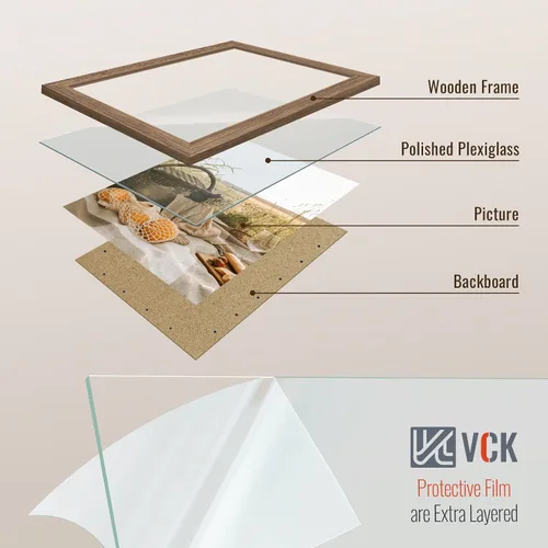 Miniatura 159 de VCK Marcos para póster de madera maciza de 22.375 x 34 pulgadas, marco de fotos A1 negro con montaje en pared, paquete de 3